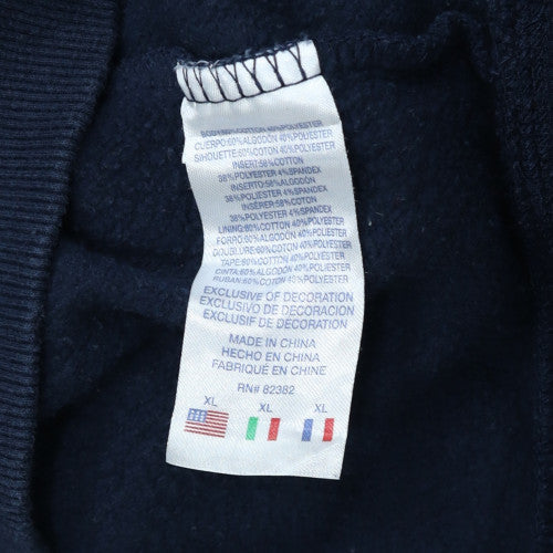 Champion Boys Blue Pullover Hoodie XL Fleece Graphic Logo Sweatshirt