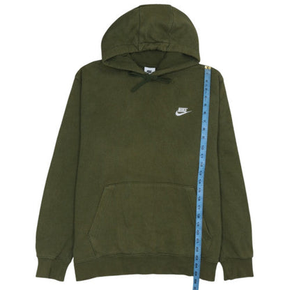 Nike Men's Green XL Pullover Hoodie Fleece Logo Sweatshirt