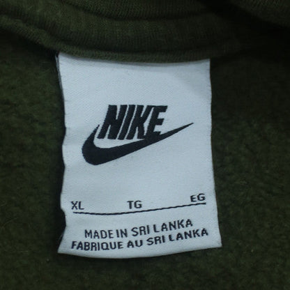 Nike Men's Green XL Pullover Hoodie Fleece Logo Sweatshirt