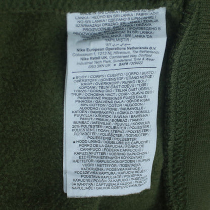 Nike Men's Green XL Pullover Hoodie Fleece Logo Sweatshirt
