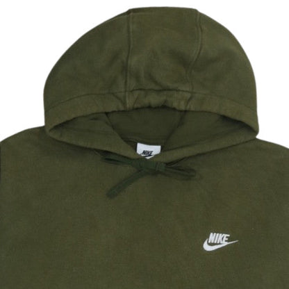 Nike Men's Green XL Pullover Hoodie Fleece Logo Sweatshirt