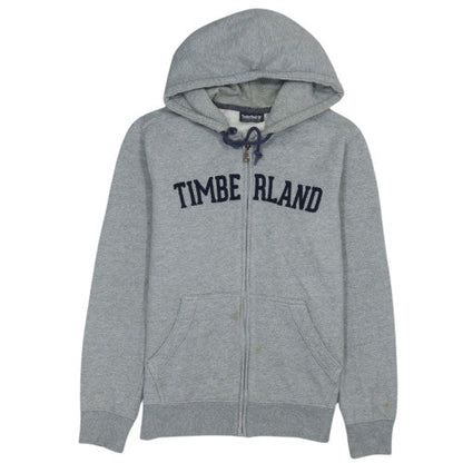 Timberland Men's Grey Full Zip Hoodie S Fleece Cotton Outdoor