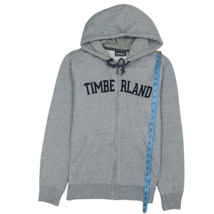 Timberland Men's Grey Full Zip Hoodie S Fleece Cotton Outdoor
