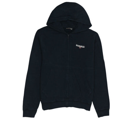 Napapijri Men’s Black Full Zip Hoodie L Outdoor Fleece