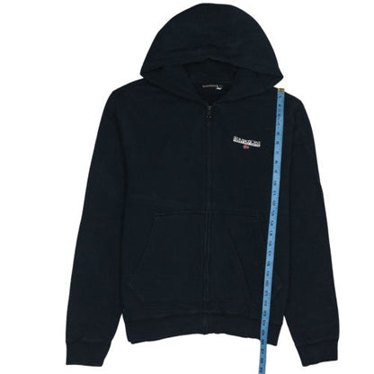 Napapijri Men’s Black Full Zip Hoodie L Outdoor Fleece