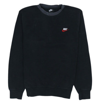 Nike Men's Black Small Pullover Crew Neck Fleece Sweatshirt