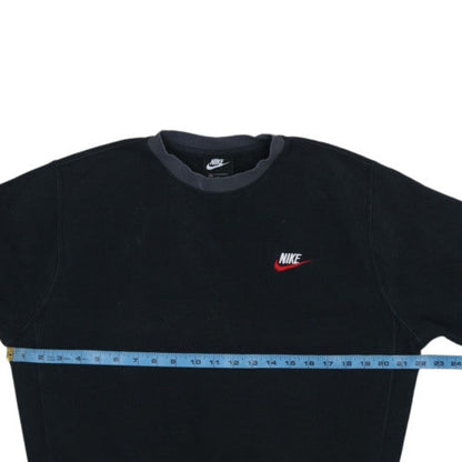 Nike Men's Black Small Pullover Crew Neck Fleece Sweatshirt