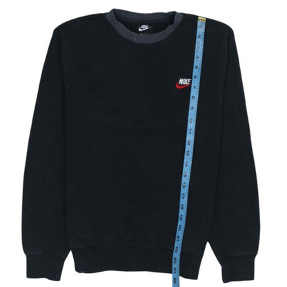 Nike Men's Black Small Pullover Crew Neck Fleece Sweatshirt