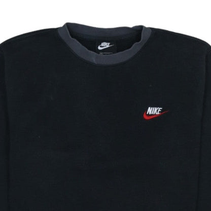 Nike Men's Black Small Pullover Crew Neck Fleece Sweatshirt