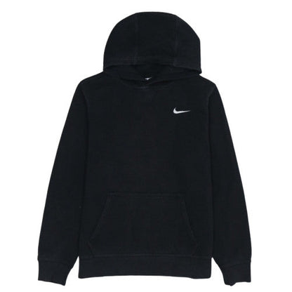 Nike Boys Black Pullover Hoodie XL 13-15 Years Fleece Logo Sweatshirt