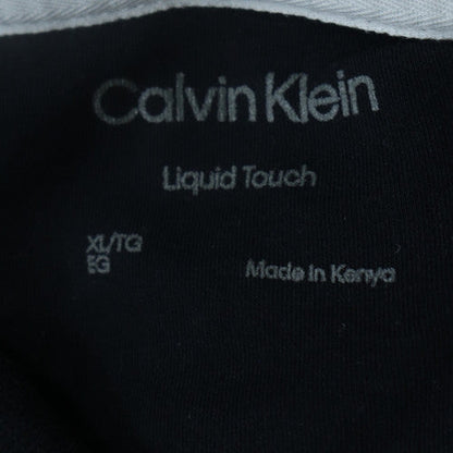 Calvin Klein Men's Black Liquid Touch Polo Shirt XL Cotton