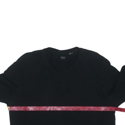 Levi's Men's Black Long Sleeve Crew Neck Cotton T-Shirt Size L