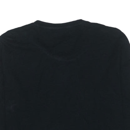 Levi's Men's Black Long Sleeve Crew Neck Cotton T-Shirt Size L