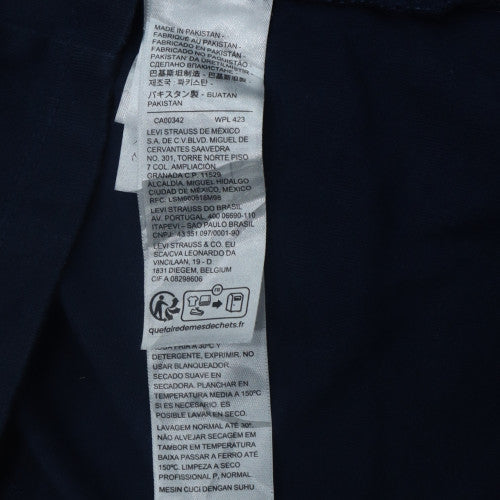 Levi's Men's Navy Blue Crew Neck Cotton T-Shirt Size S