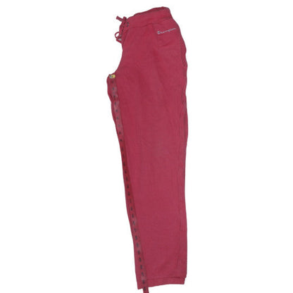 Champion Women's Pink Fleece Sweatpants S Elastic Waist Casual