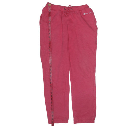 Champion Women's Pink Fleece Sweatpants S Elastic Waist Casual