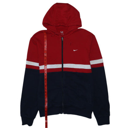Nike Men's Red Full Zip Hoodie Sweatshirt XL Sports Fleece
