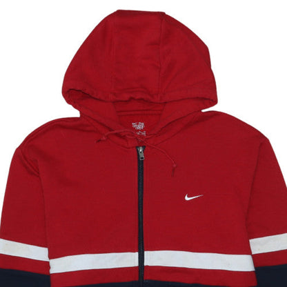 Nike Men's Red Full Zip Hoodie Sweatshirt XL Sports Fleece