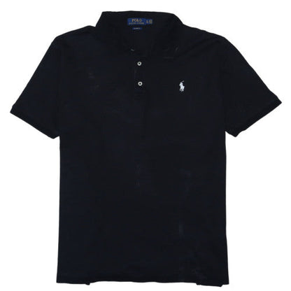 Ralph Lauren Men's Black Classic Fit Cotton Polo Shirt XL