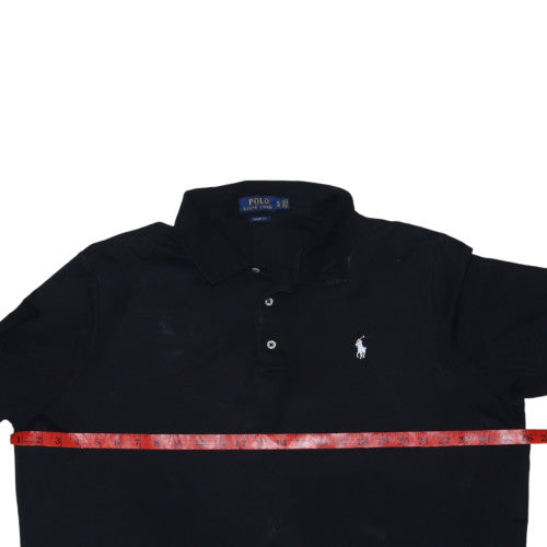 Ralph Lauren Men's Black Classic Fit Cotton Polo Shirt XL