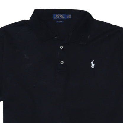 Ralph Lauren Men's Black Classic Fit Cotton Polo Shirt XL