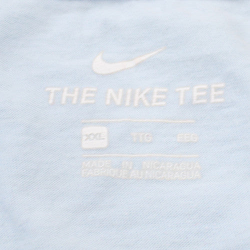 Nike Men's Blue 2XL Graphic Logo Sports T-Shirt