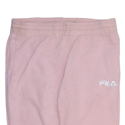 Fila Womens Pink Sweatpants M Cotton Blend Fleece Lounge Trousers