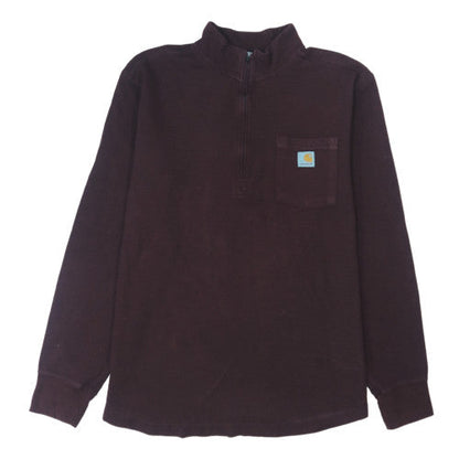 Carhartt Men’s Brown XL Relaxed Fit 1/4 Zip Heavyweight Sweatshirt