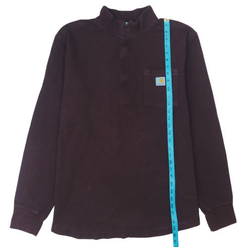 Carhartt Men’s Brown XL Relaxed Fit 1/4 Zip Heavyweight Sweatshirt