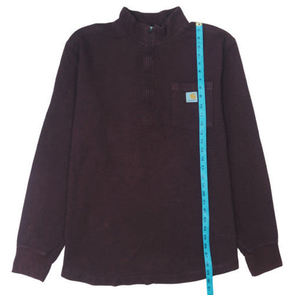Carhartt Men’s Brown XL Relaxed Fit 1/4 Zip Heavyweight Sweatshirt