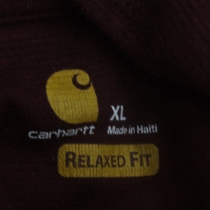 Carhartt Men’s Brown XL Relaxed Fit 1/4 Zip Heavyweight Sweatshirt