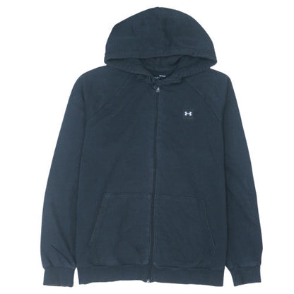 Under Armour Men's Black Full Zip Hoodie Size L Relaxed Fit Fleece