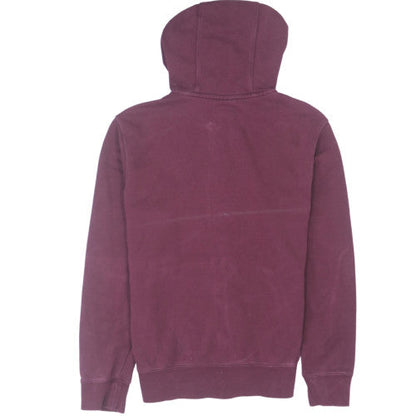 Nike Women's Burgundy Full Zip Hoodie Small Cotton Blend