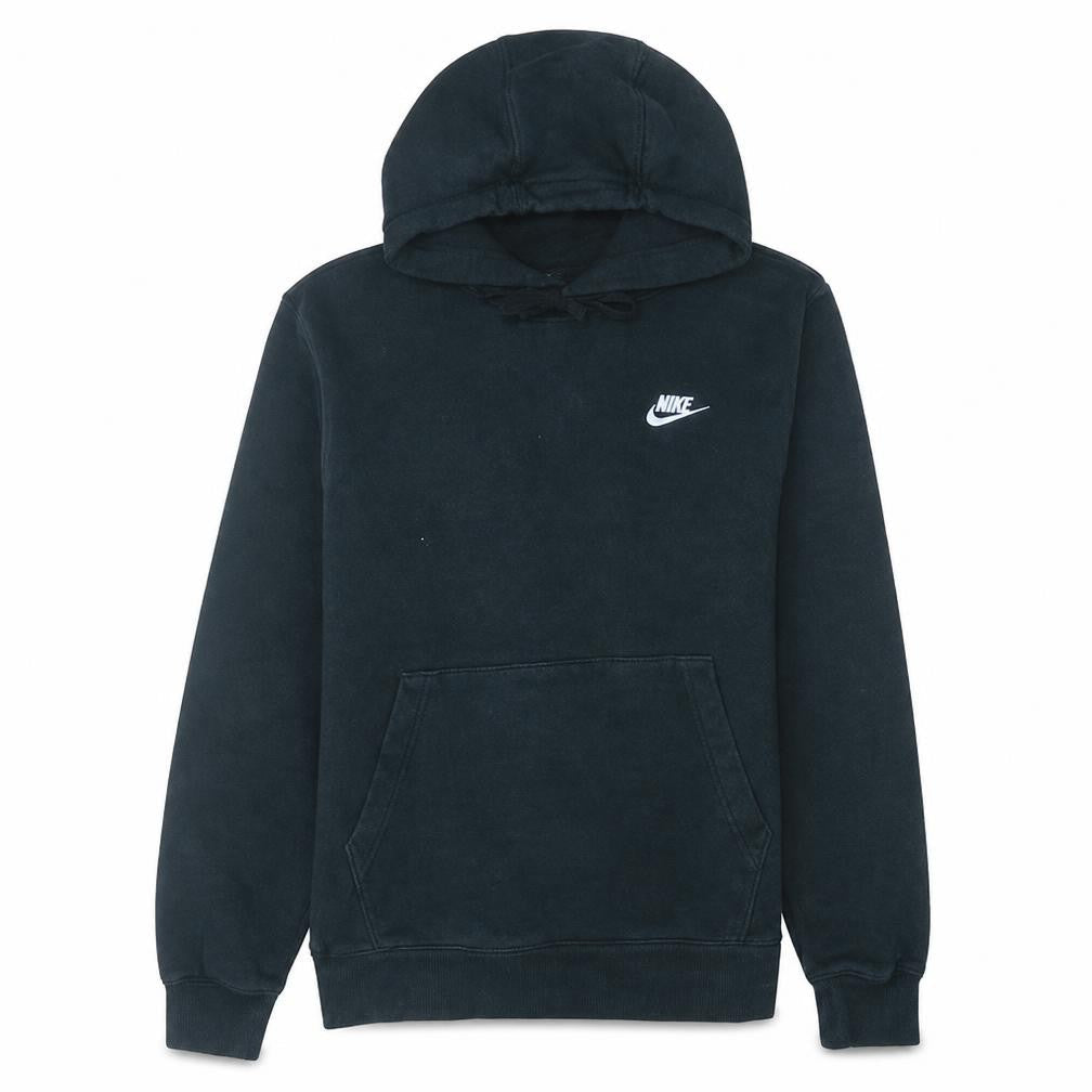 Nike Womens Black Pullover Hoodie Small Cotton Blend Logo Casual