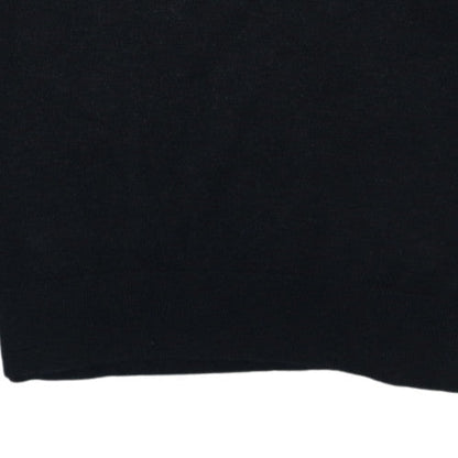 BOSS Men's Black Wool 1/2 Zip High Neck Jumper XL
