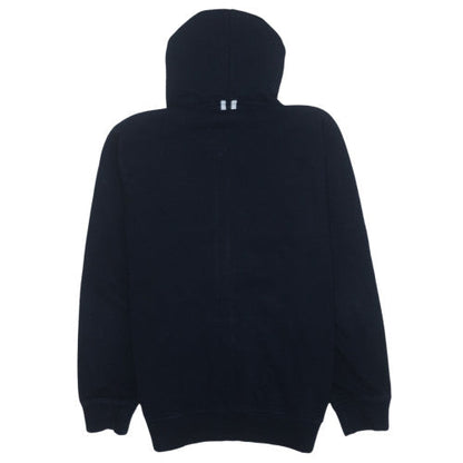 Adidas Mens Black Full Zip Hoodie 2XL Logo Cotton Blend Casual