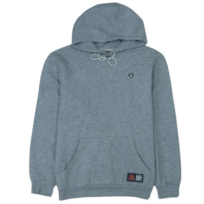 NFL Team Apparel Men Grey Pullover Hoodie L Sports Fleece