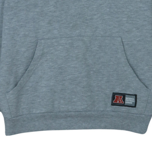 NFL Team Apparel Men Grey Pullover Hoodie L Sports Fleece
