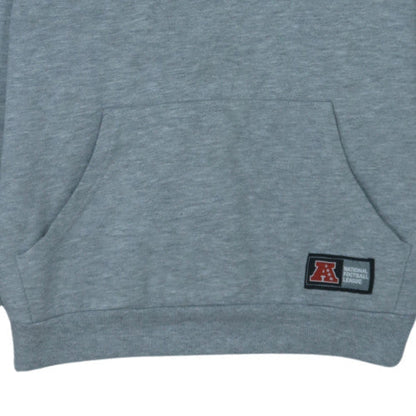 NFL Team Apparel Men Grey Pullover Hoodie L Sports Fleece