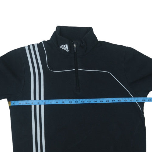 Adidas Men's Black L 1/2 Zip Pullover Fleece Sweatshirt