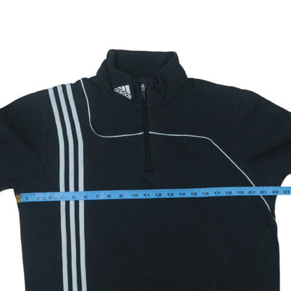 Adidas Men's Black L 1/2 Zip Pullover Fleece Sweatshirt
