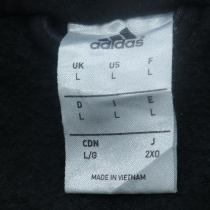 Adidas Men's Black L 1/2 Zip Pullover Fleece Sweatshirt