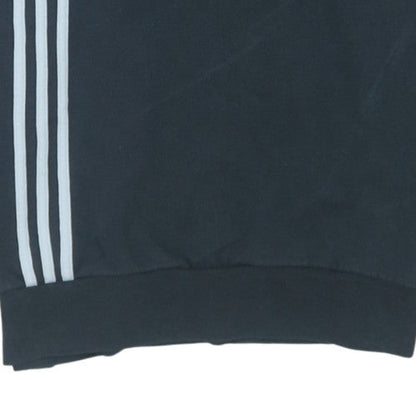 Adidas Men's Black L 1/2 Zip Pullover Fleece Sweatshirt