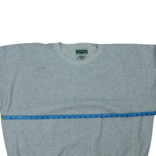 Russell Athletic Mens Grey XL Pullover Sweatshirt Fleece Crew Neck