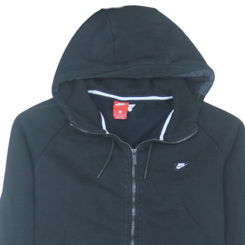Nike Women's Black Full Zip Hoodie Size L Cotton Blend