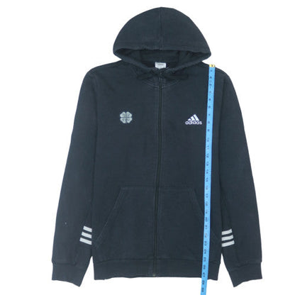 adidas Men's Black Full Zip Hoodie L Fleece Sportswear