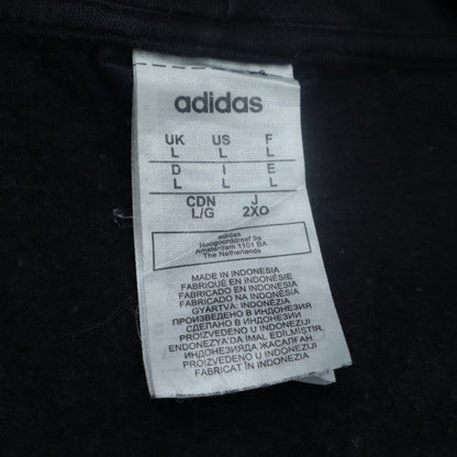 adidas Men's Black Full Zip Hoodie L Fleece Sportswear