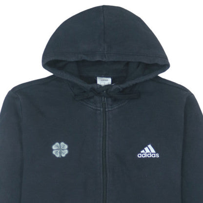 adidas Men's Black Full Zip Hoodie L Fleece Sportswear