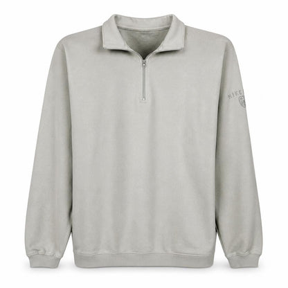 Nike Men Beige 1/4 Zip Pullover Sweatshirt M Fleece Casual