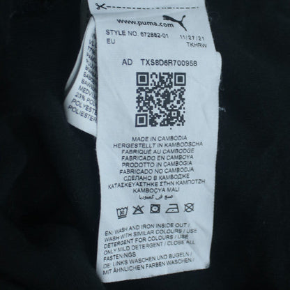 Puma Boys Black Full Zip Hoodie 13-14 Years Fleece Athletic Sweatshirt